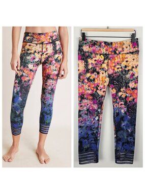 FP Movement Free People Idris Leggings Crop Floral Multicolor Size M